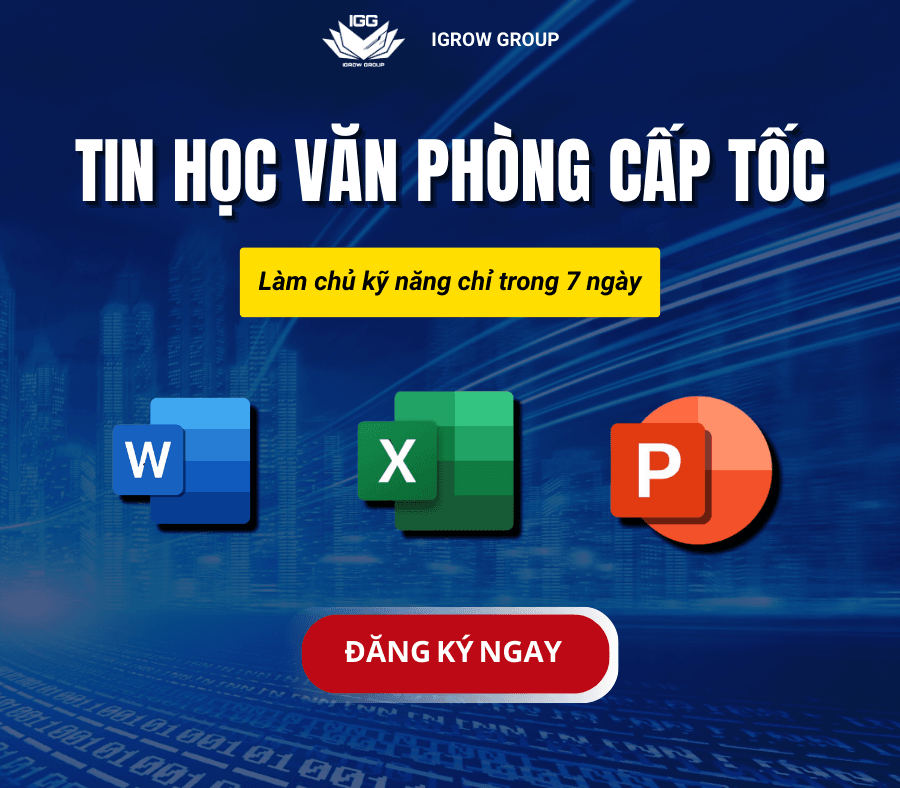 Tin học Văn phòng Cấp Tốc Cho Người Đi Làm