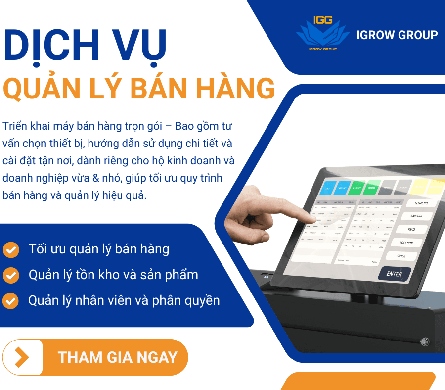 DỊCH VỤ QUẢN LÝ BÁN HÀNG-MÁY POS